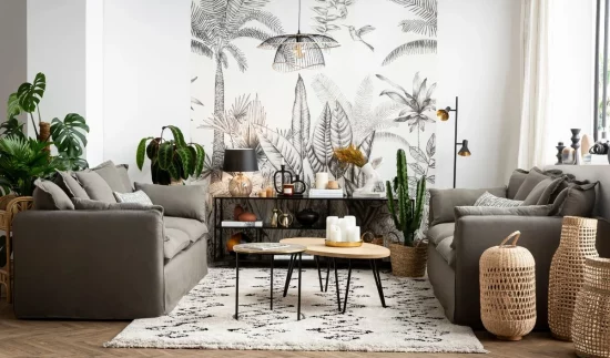 deco tropical chic