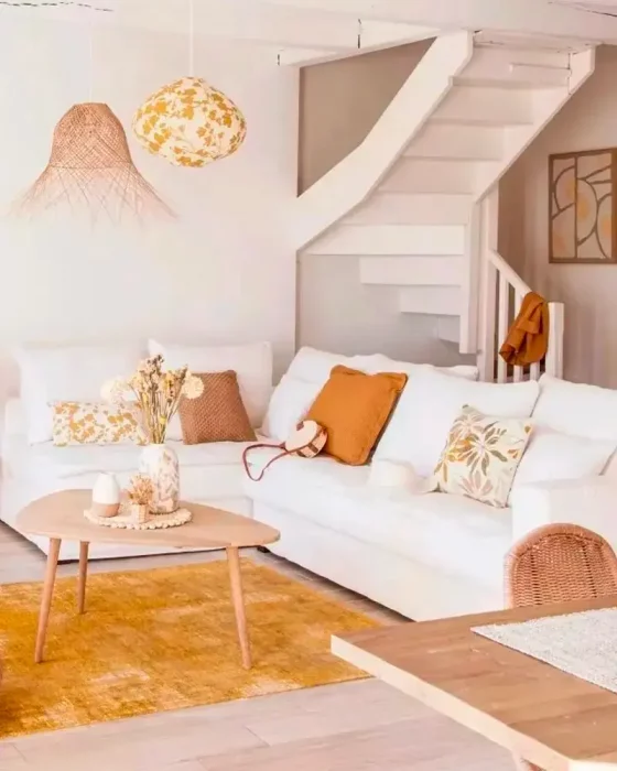 deco salon cosy blanc dore