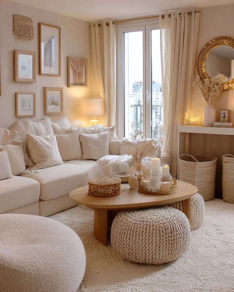 deco salon cocooning scandinave beige