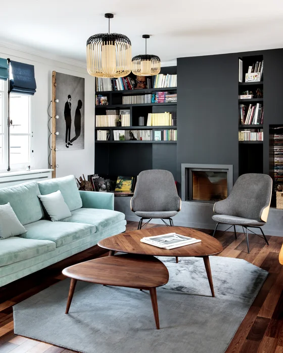 deco vintage chic salon