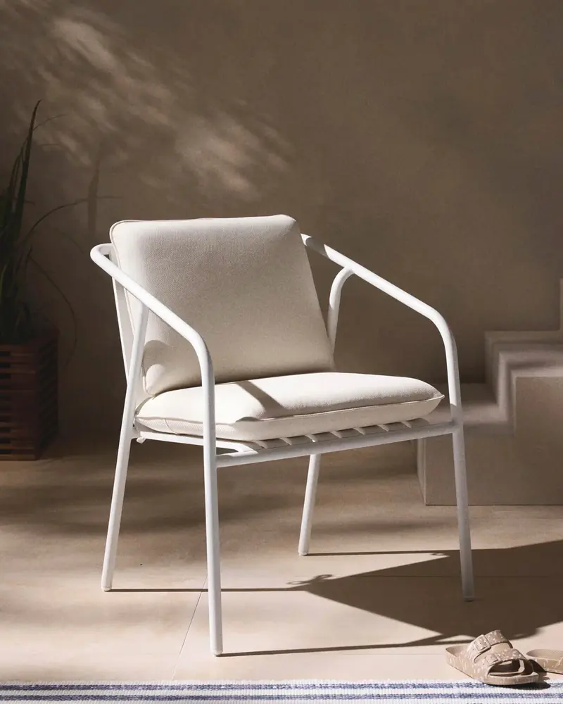chaise jardin metal moderne