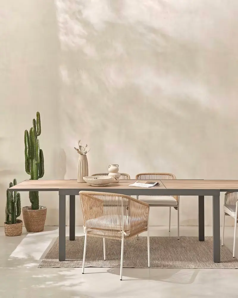 chaise jardin moderne corde