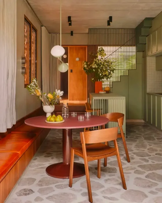 deco salle a manger vintage zen bois