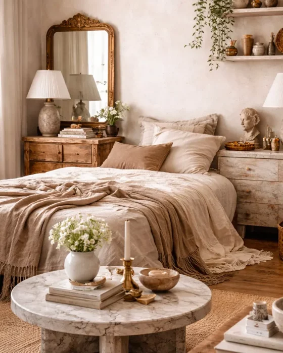 deco chambre recup marbre