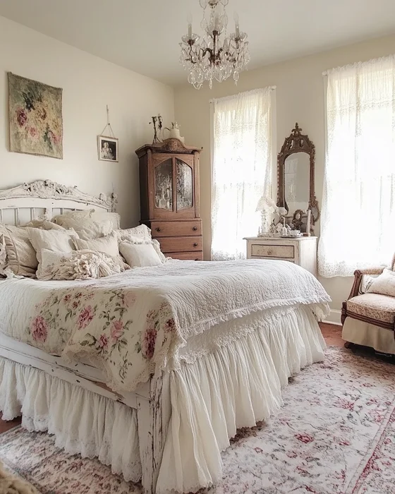 deco chambre vintage chic