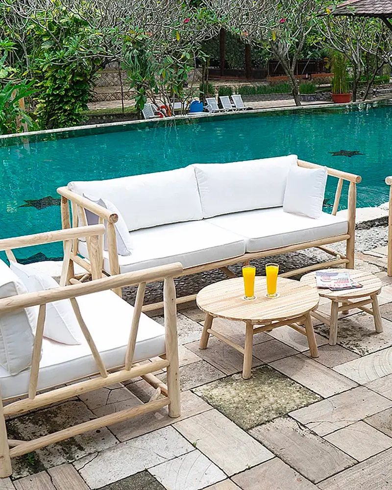 salon de jardin zen bois flotte