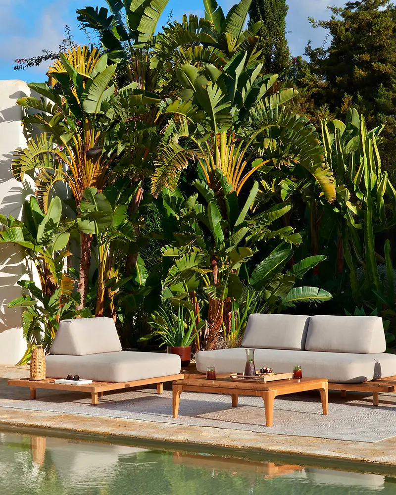 salon jardin bas zen teck