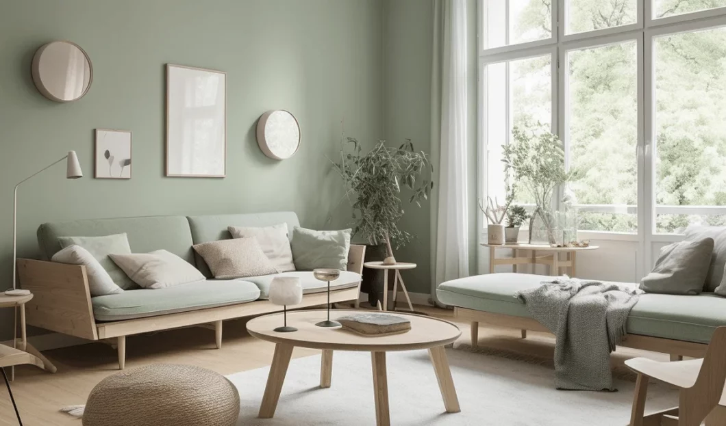 deco scandinave vert