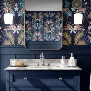 deco toilettes wc bleu nuit