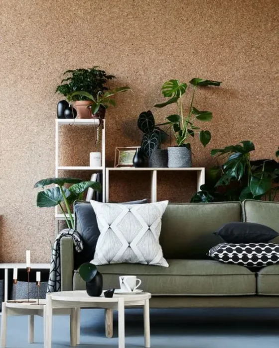 deco salon mur liege