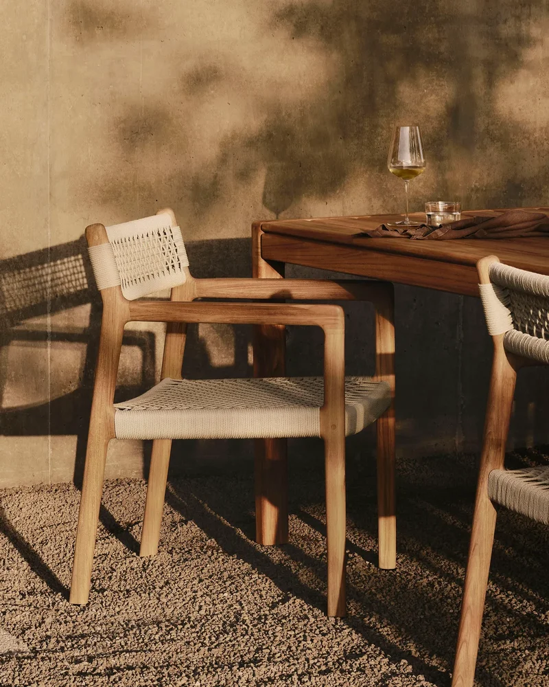 chaise jardin nature corde bois
