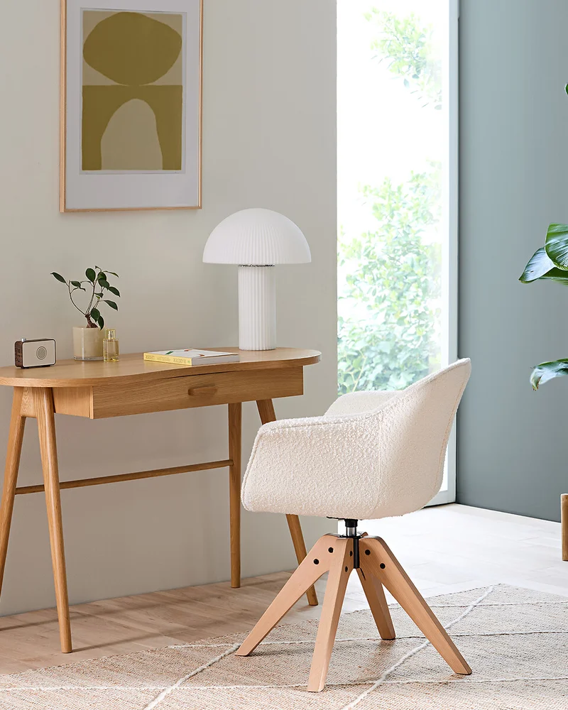 bureau forme organique tiroir