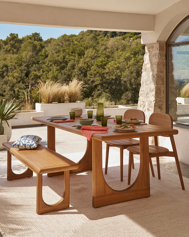 chaise jardin nature arrondie bois