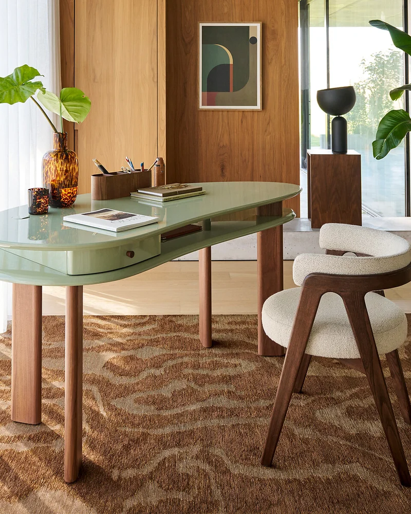 bureau double plateau organique