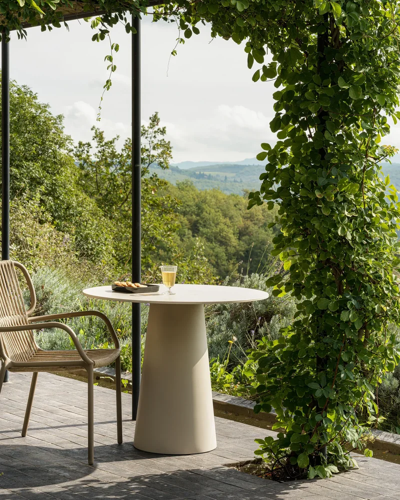 chaise jardin nature metal beige corde