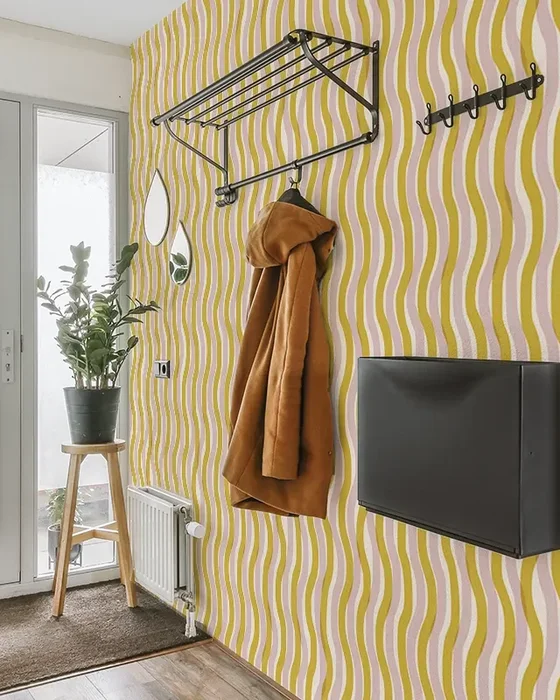 deco entree papier peint moderne