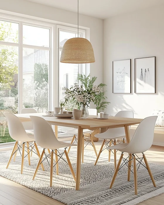 deco salle a manger scandinave cocooning nature