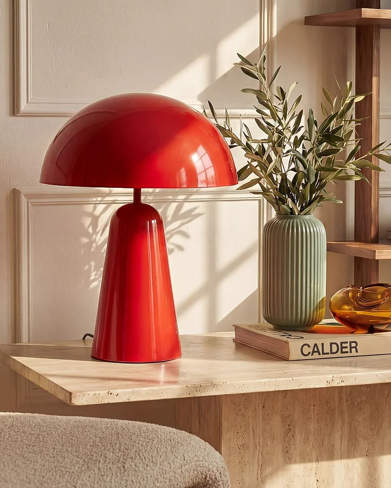 lampe champignon rouge