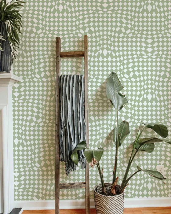 deco entree papier peint moderne graphique