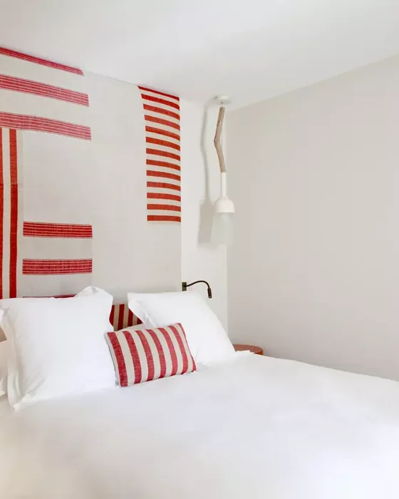 deco chambre rouge blanc