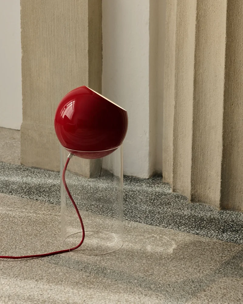 lampe topan rouge