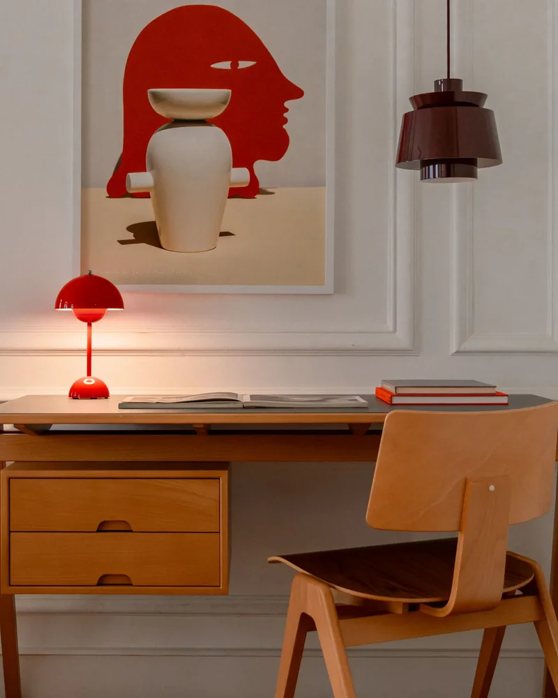 lampe sans fil rouge