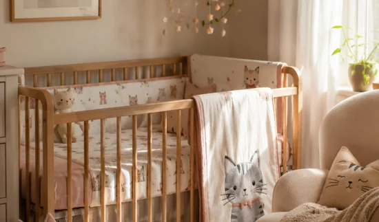 deco chambre bebe chat