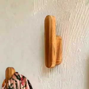 patere murale bois
