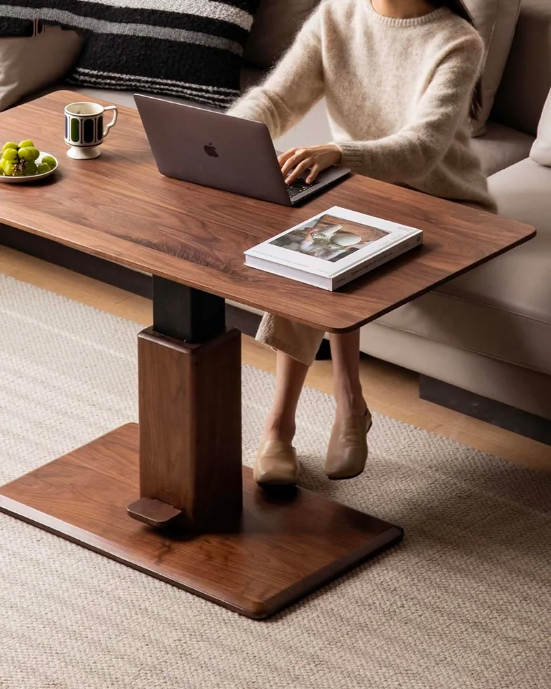 table basse relevable chene